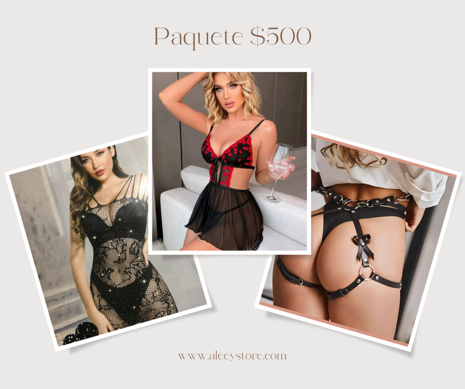 PAQUETE 3 $500
